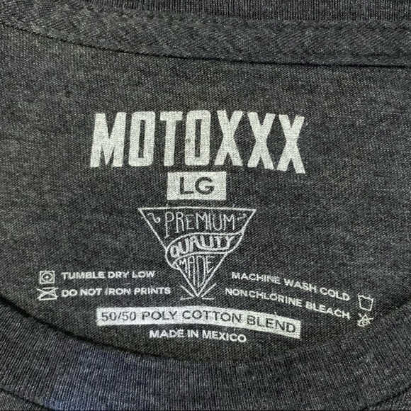 MOTOXXX Skeleton Rider Grey Short Sleeve T-Shirt - Picture 2 of 3